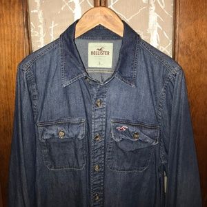 Hollister Denim Button Down Shirt
